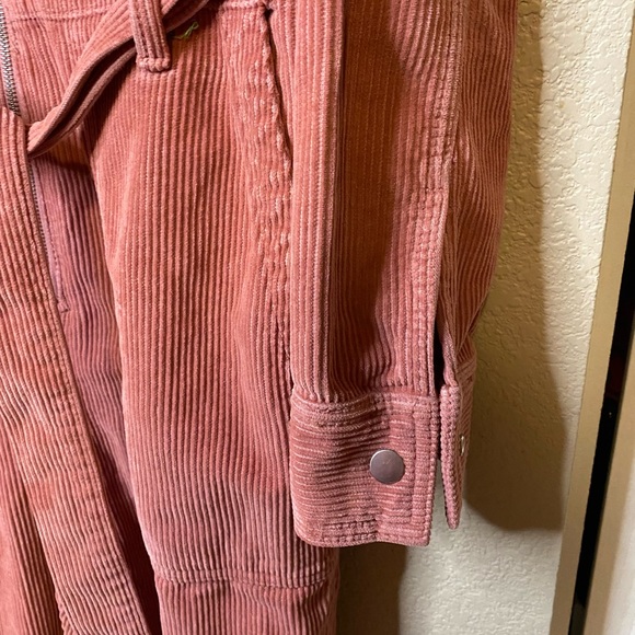 Rose Pink Topshop Corduroy Boiler Suit Jumpsuit - Picture 6 of 9
